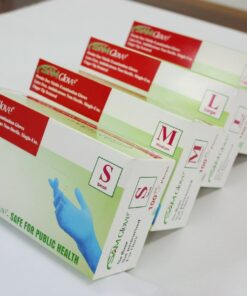 Găng tay không bột Nitrile xanh - Sam Gloves